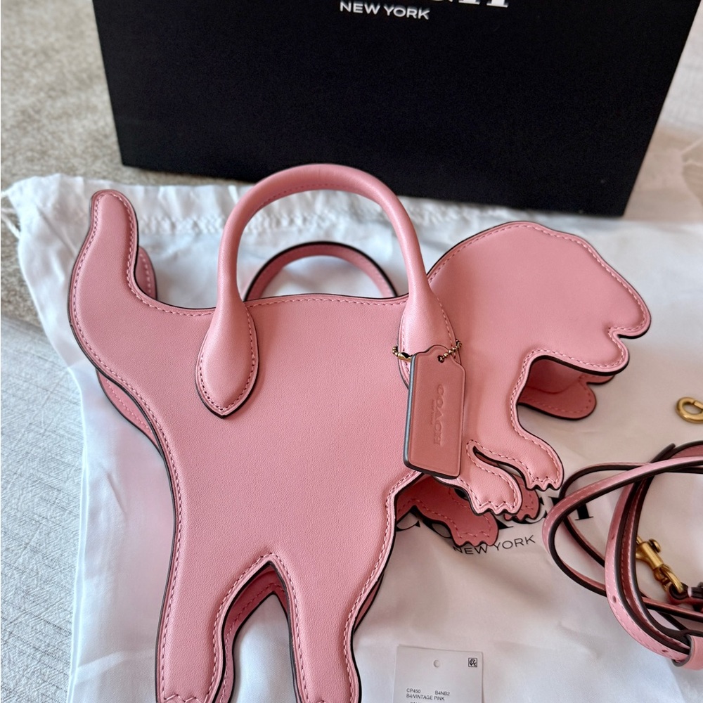 Coach Pink Dinosaur Crossbody Bag